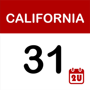 California Calendar 2020-2021