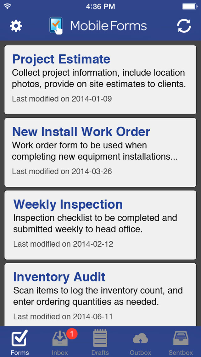 Mobile Forms for business poster