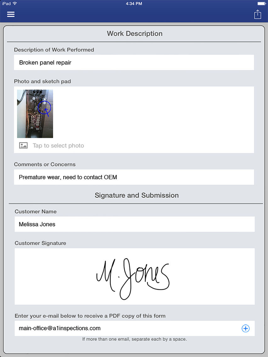 Mobile Forms for business poster