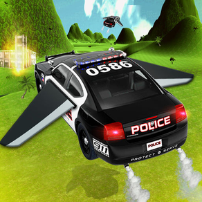 Flying Police Car: Flight Simulator 2016 Car Chase