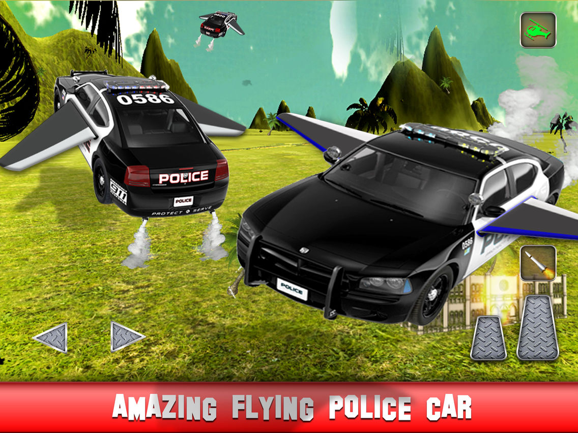 Flying Police Car: Flight Simulator 2016 Car Chase poster