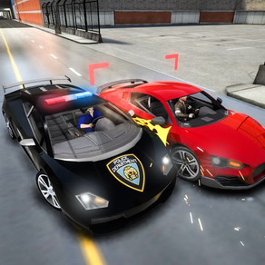 Voiture de police Chase simulateur de conduite 3D