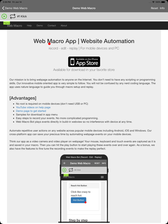 Web Macro Bot: Record & Replay Plakat