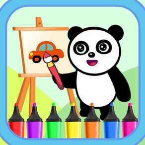 Panda Cars Coloring App