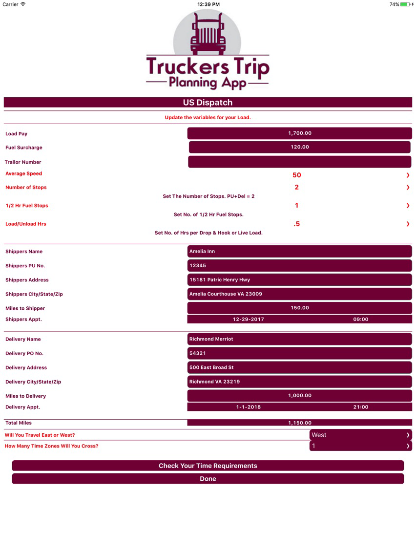 Truckers Trip Planning Teams for iOS (iPhone/iPad) Latest Version at