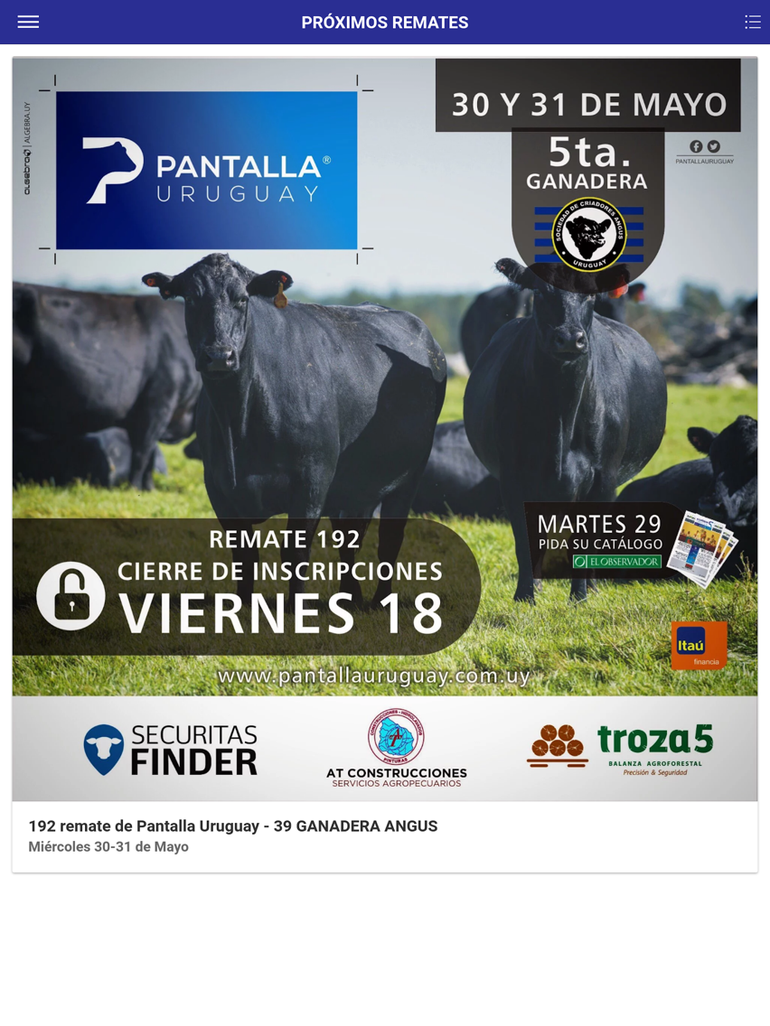 Pantalla Uruguay poster