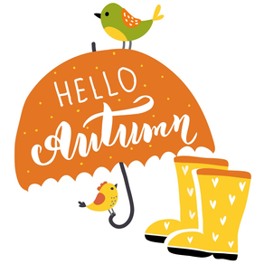 Hello Happy Autumn Stickers