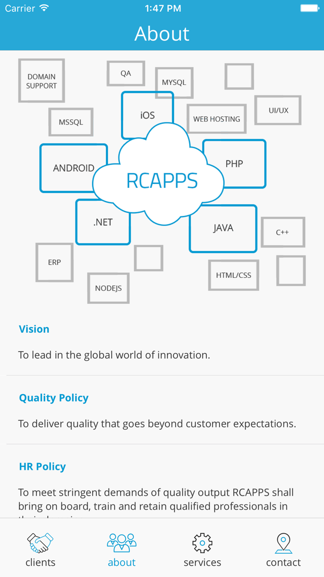 RCAPPS App poster