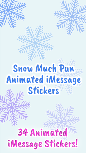 Snow Much Pun Stickers