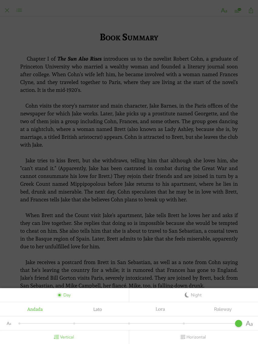 The Sun Also Rises - notes, sync transcript poster
