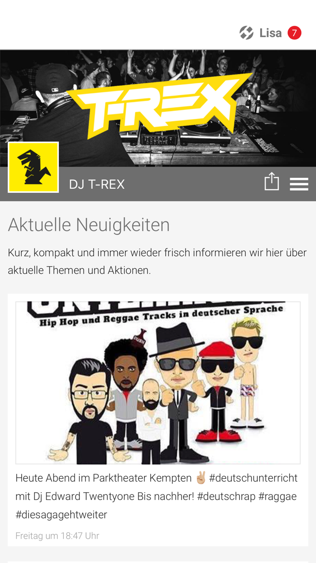 DJ T-REX poster