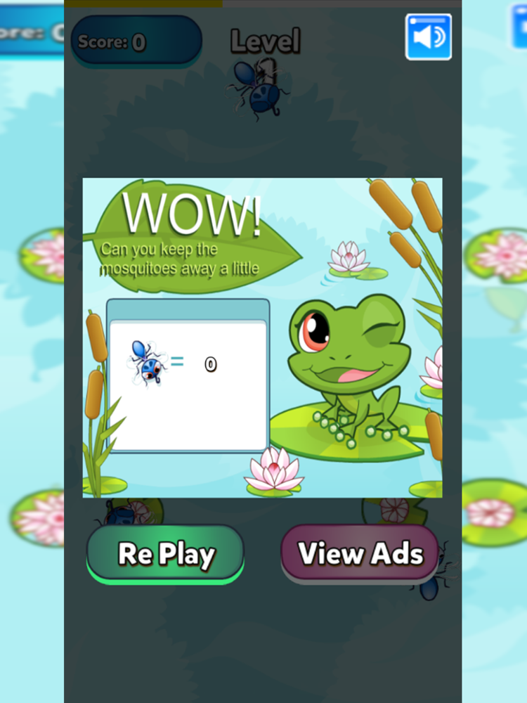 Frog Attack Mosquito poster