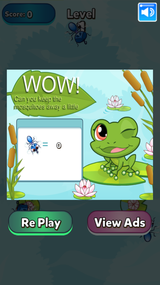 Frog Attack Mosquito poster