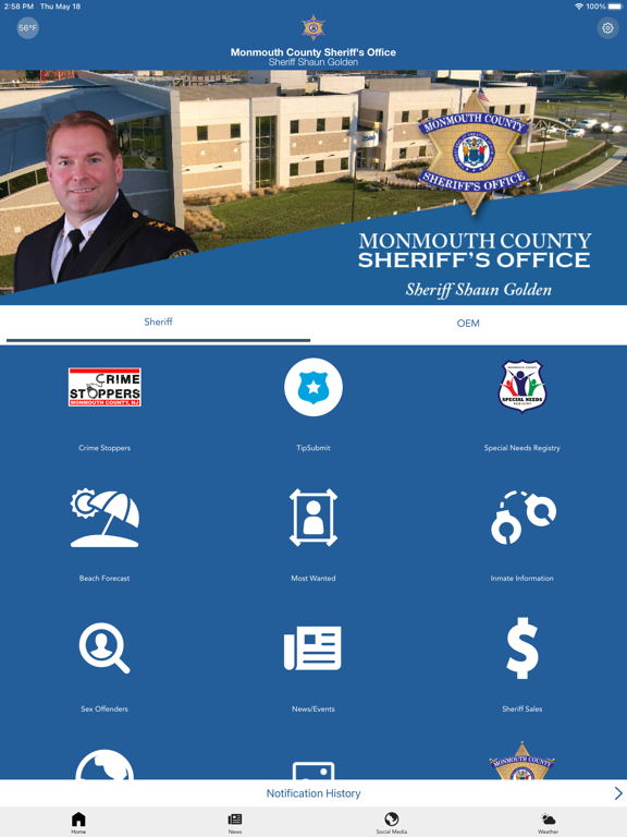 Monmouth County Sheriff poster