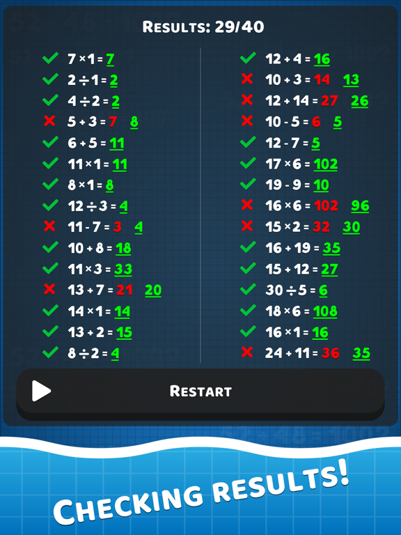 Mental Math Games & Quiz poster