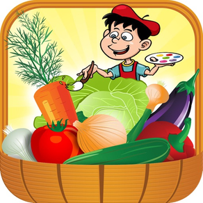 Vegetables Coloring Book Game For Kids