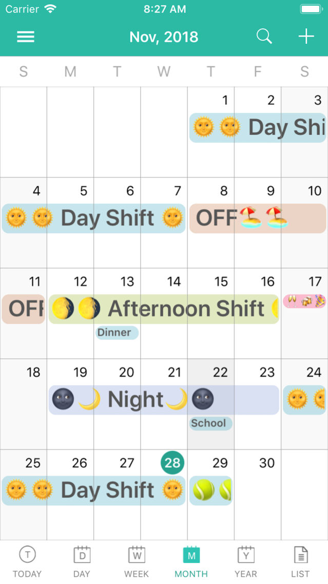 ShiftView - Shift Calender app poster