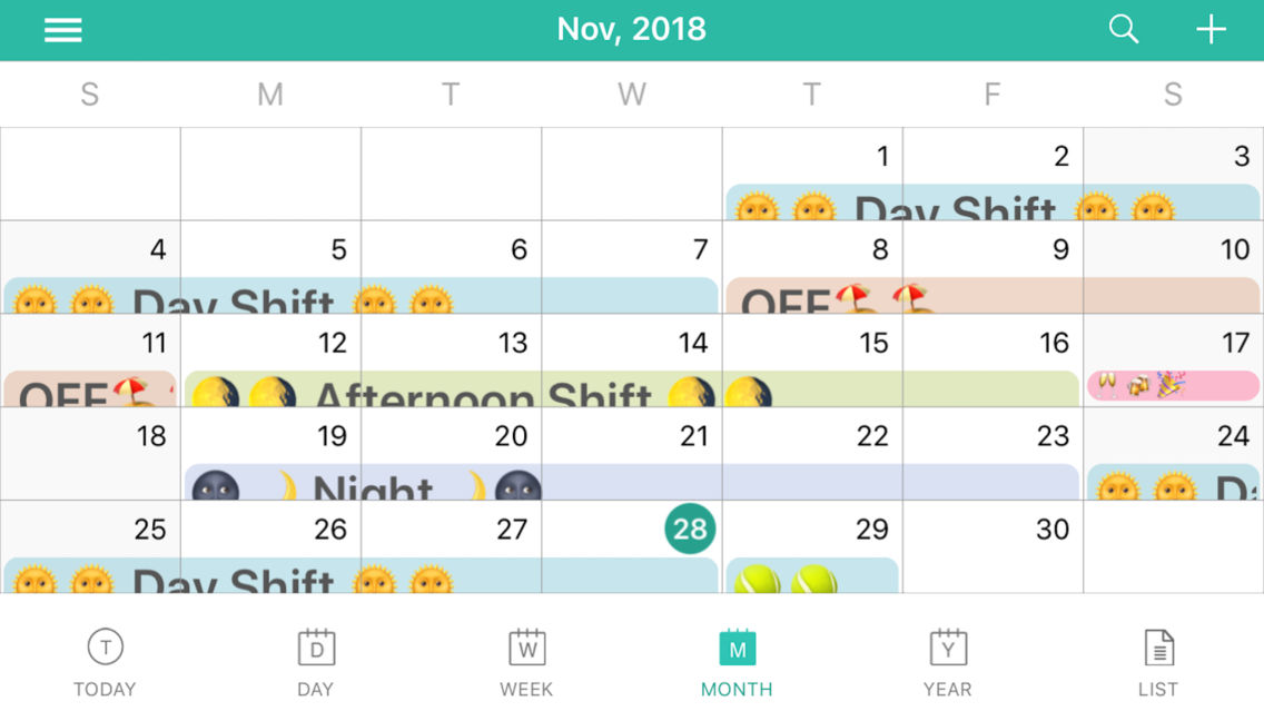 ShiftView - Shift Calender app poster
