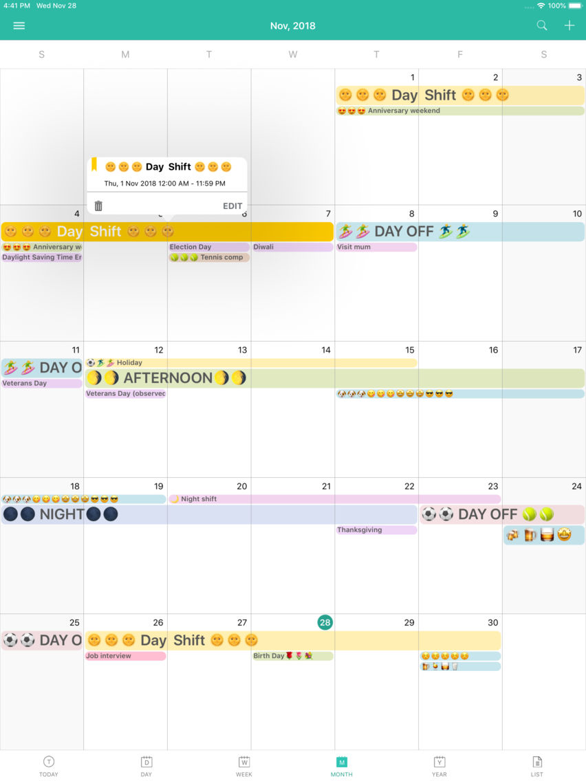 ShiftView - Shift Calender app poster