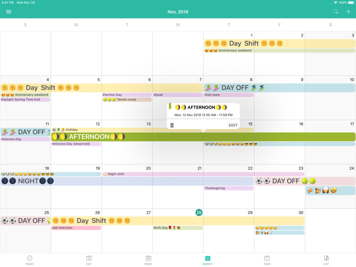 ShiftView - Shift Calender app poster