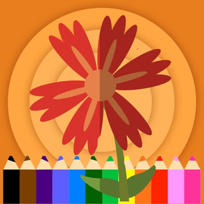 Flower Crayon Coloring Pages Game For Kindergarten