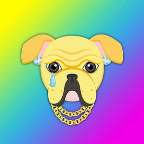 Yellow Gold Hip Hop Bulldog