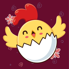 Funny Chick Stickers