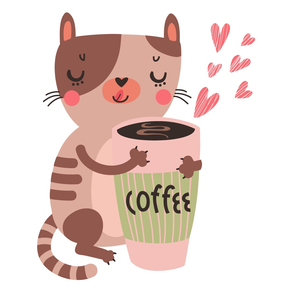 Cats and Coffee Sticker Pack