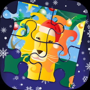 성탄절 퍼즐 | 크리스마스 정글 동물 조각그림