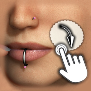 Face&body piercing stickers