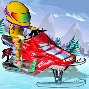 Snowmobile eisiges laufen - snowmobile laufen für