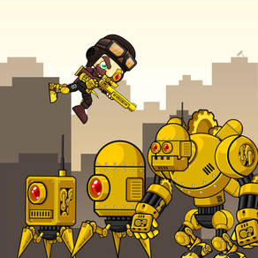 Kill The Dummy Boss Robots 3 (a jump shooter game)