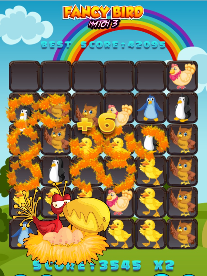 Fancy Bird Puzzle Match 3 Game poster