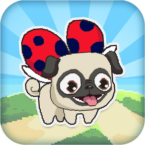 Le Pugbug Fly! -  Adventure Run of a Tiny Flying Puppy Pug Ladybug