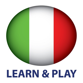 遊玩和學習。意大利語 +