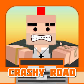 Crashy Road - Flip the Rules crash into the cars!