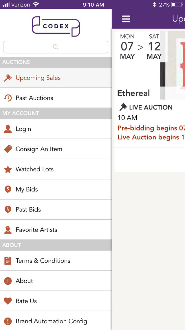 Codex Auctions poster