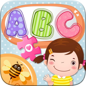 ABC パズル ために キッズ   アルファベットと動物の学習ゲームのためのかわいいジグソーパズル