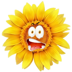 Sunflower Smiley Stickers