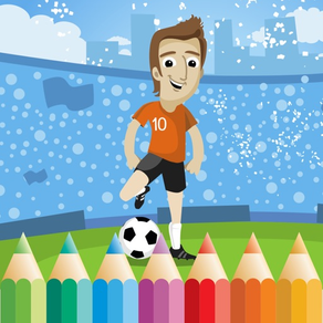 Fútbol: Libro para colorear para que los niños