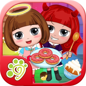 貝貝天使惡魔甜品店-女生模擬做飯遊戲