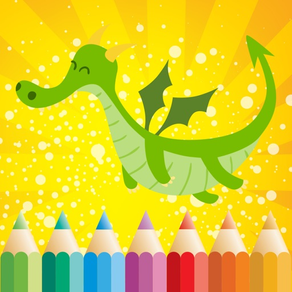 Livro para colorir de fantasia para as crianças