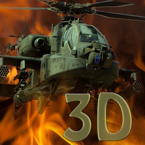 Apache War 3D- Une guerre de l'action de l'hélicoptère contre des hélicoptères de combat infinies ciel de chasseurs et d'avions de chasse (version arcade)