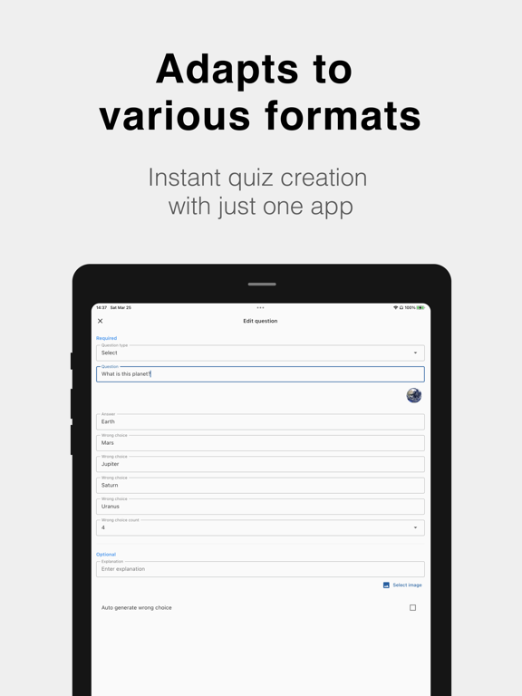TestMaker - Flashcard & Quiz poster