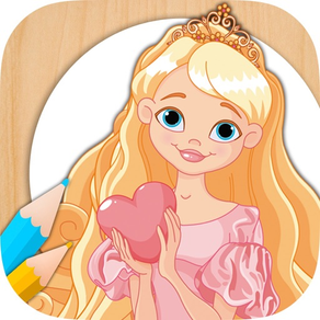 Malen Rapunzel - Färbung Prinzessinnen fingerprint