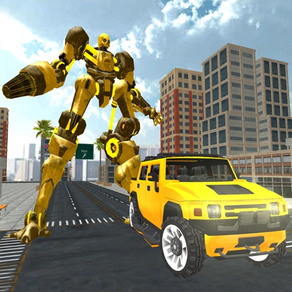 Hummer Car Robot Fighting Game