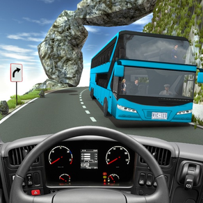Simulateur de bus hors-piste: autobus de montagne