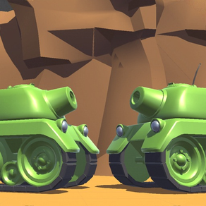 2명의 플레이어가 1대의 기기로 즐기는 Tanks 3D