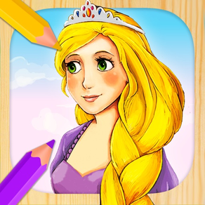 Rapunzel jogo livro para color