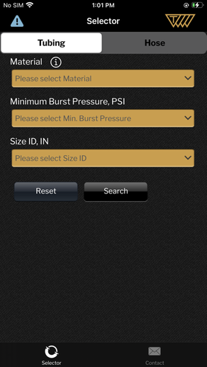 Tubing & Hose Selector